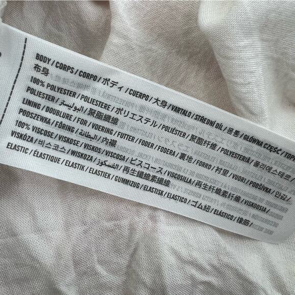 Abercrombie & Fitch floral tie strap slit midi dress size medium petite - Picture 6 of 8